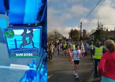 Runners preparing to participate in Tony McGowan Run 2026 in Drumshanbo