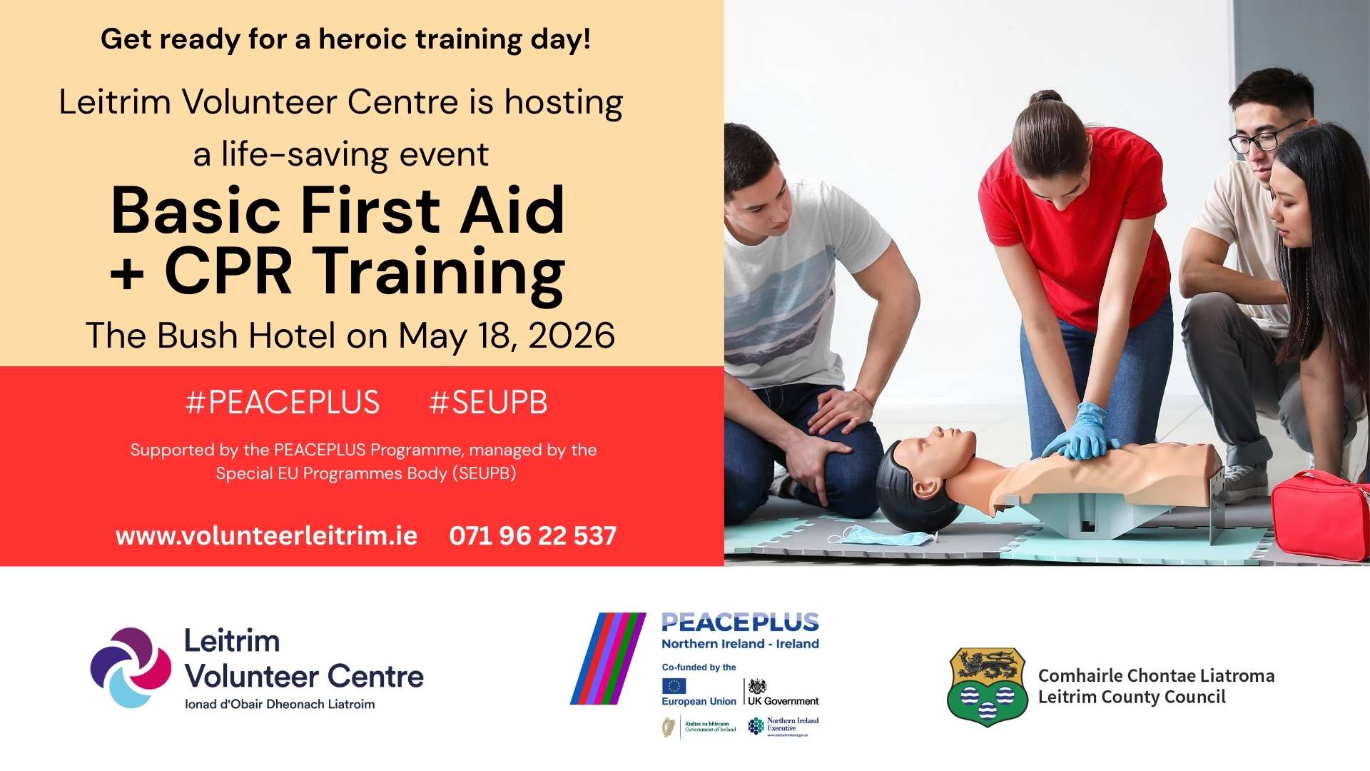 FIrst Aid Training in The Bush Hotel, Carrick On Shannon